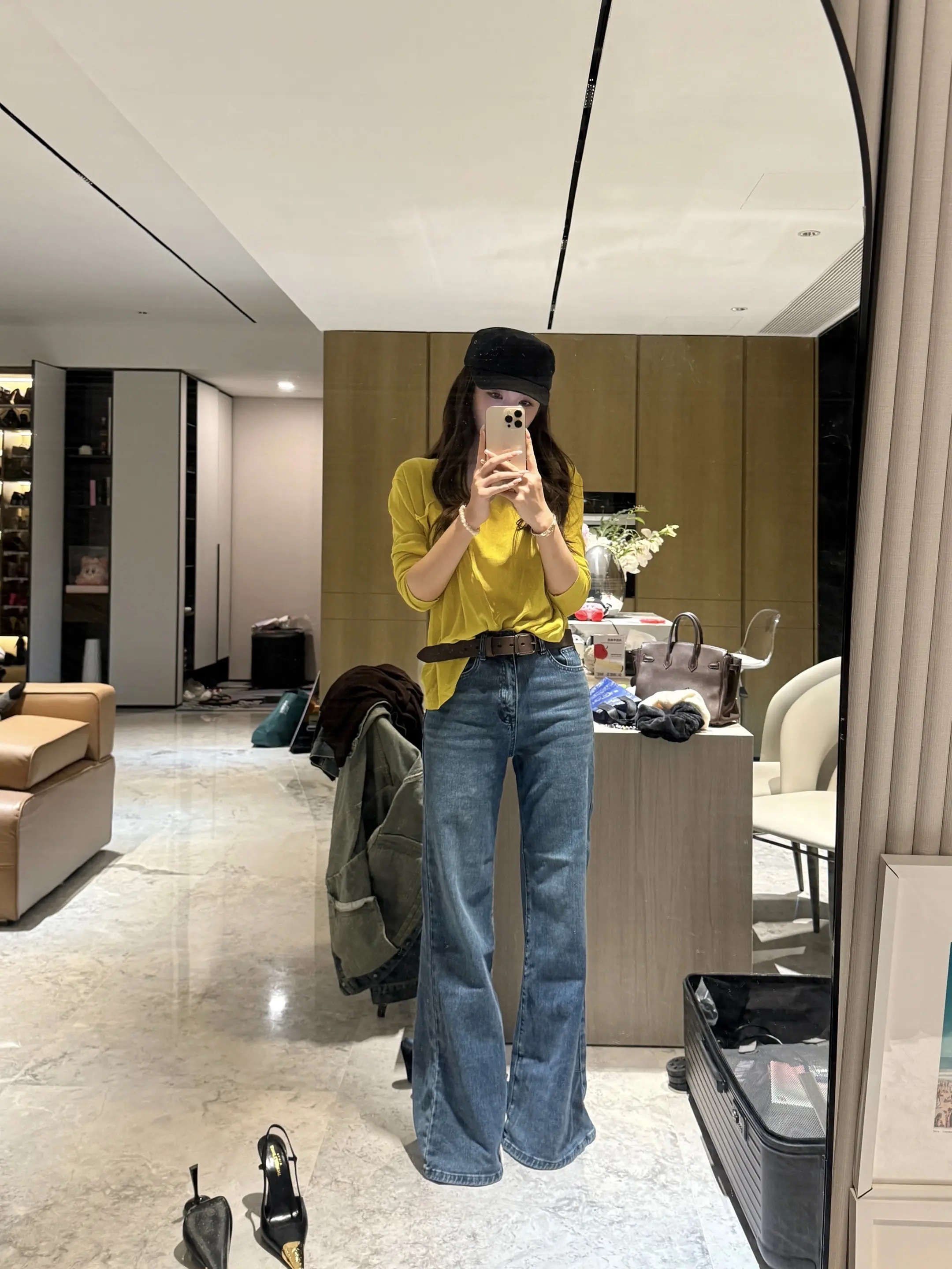 对镜拍 ootd穿搭