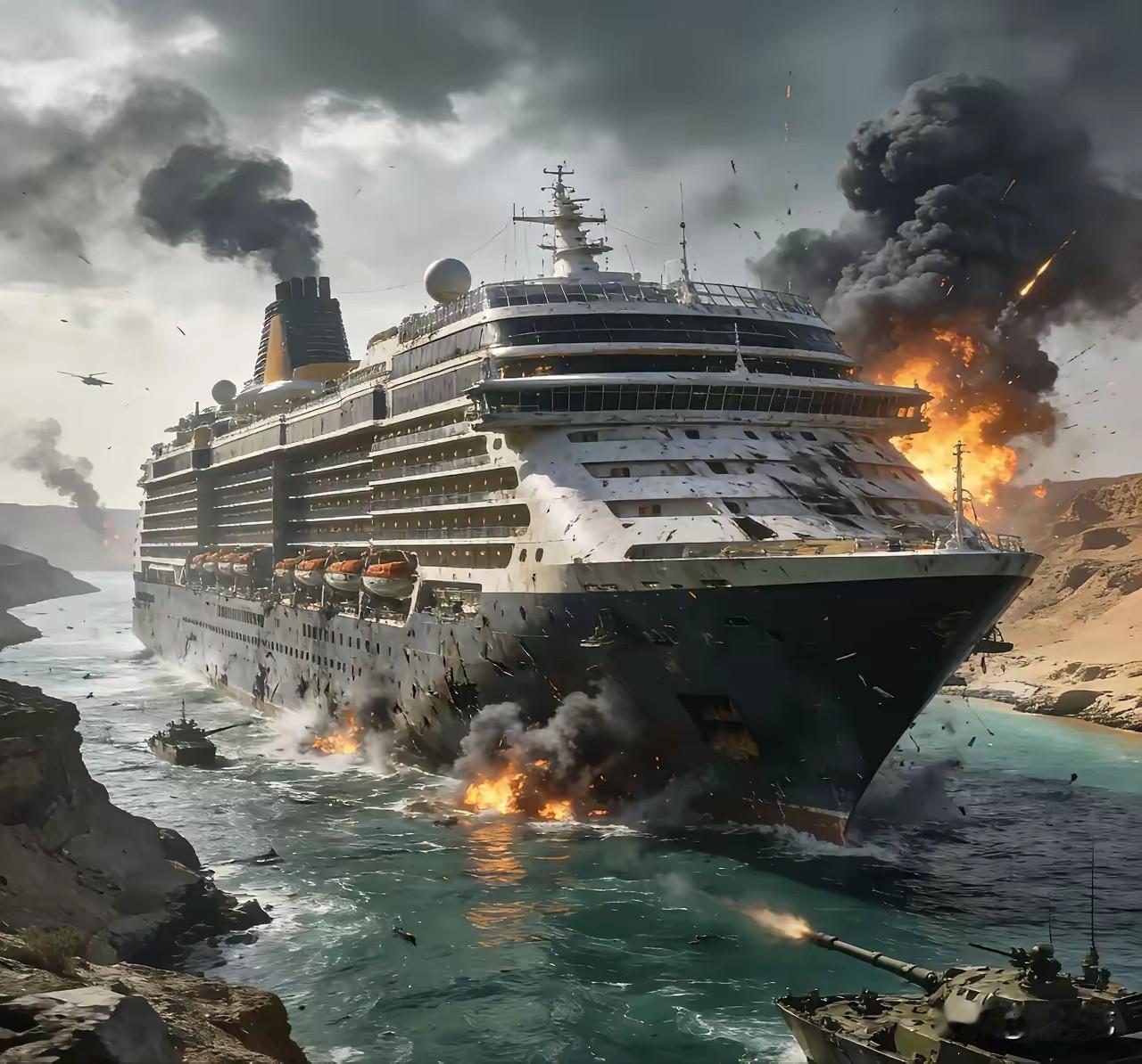 3月12日，霍尔木兹海峡，数百艘货轮油轮被困在这里，几乎天天求美军护航，结果万万