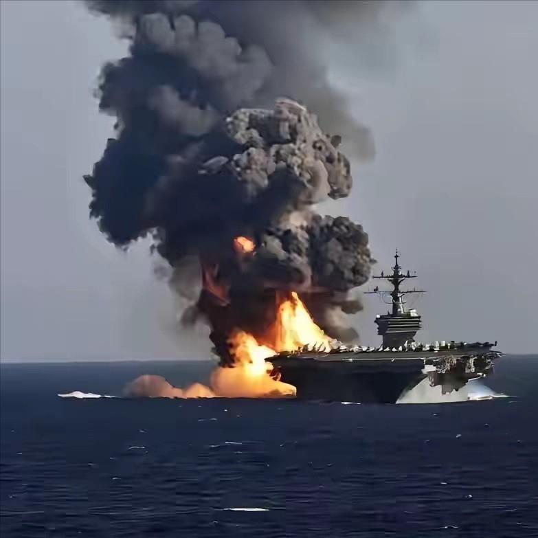 别再说什么随便击沉美国航母了！不要说一发东风导弹搞沉美国航母了，别看胡塞好像能打