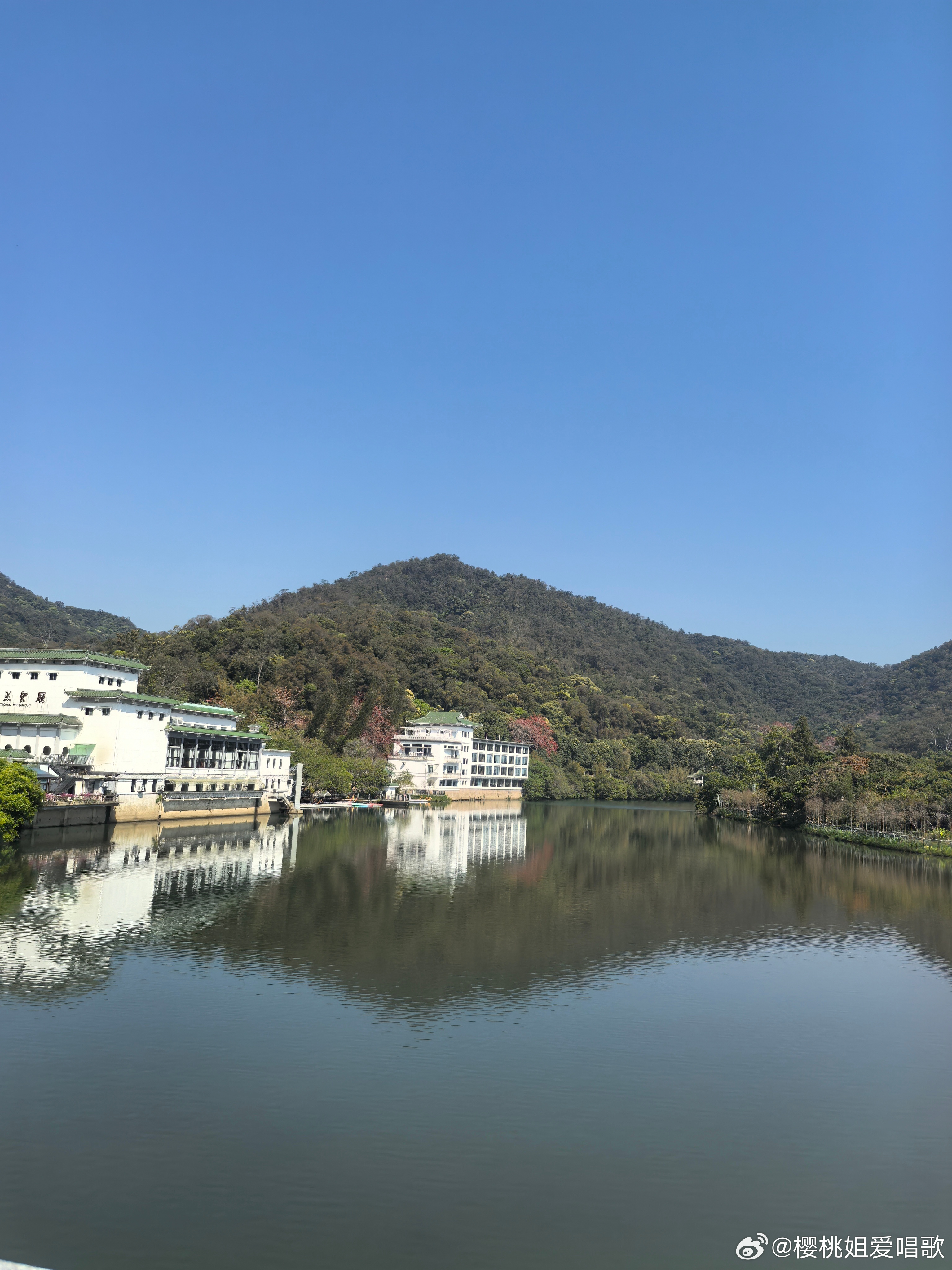 生活手记 我看青山多妩媚，青山看我亦如是。 广州·广东温泉宾馆