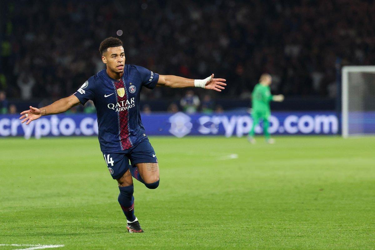 巴黎圣日耳曼2比0利物浦Desire Doue 