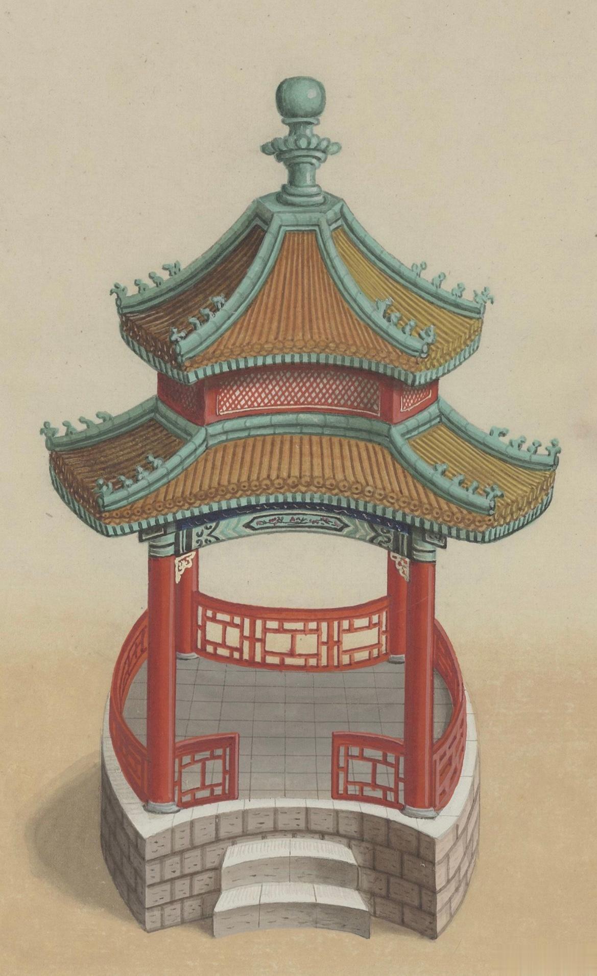 各式各样的亭子锭形扇形海棠形梅花形连环形方胜形 ​​​