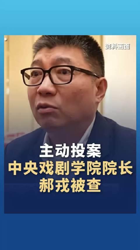 大瓜！中戏院长郝戎主动投案！深耕30年掌舵7年，铁饭碗说砸就砸
中戏这位深耕30