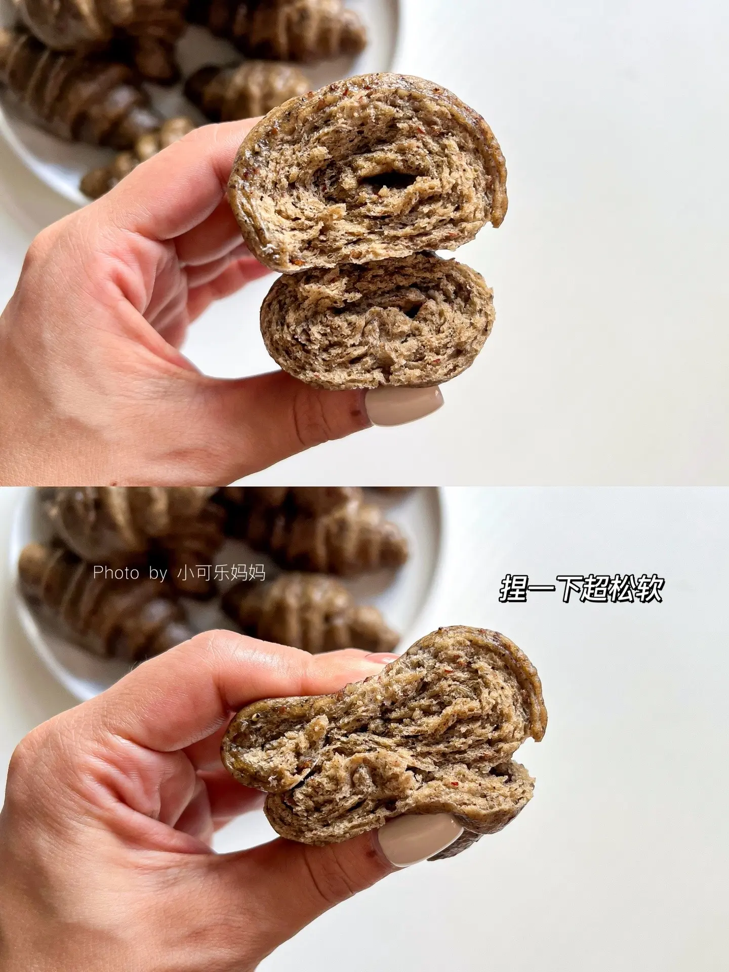 9m+宝宝辅食｜黑芝麻红枣小馒头 补钙。今天分享这个黑芝麻红枣小馒头...