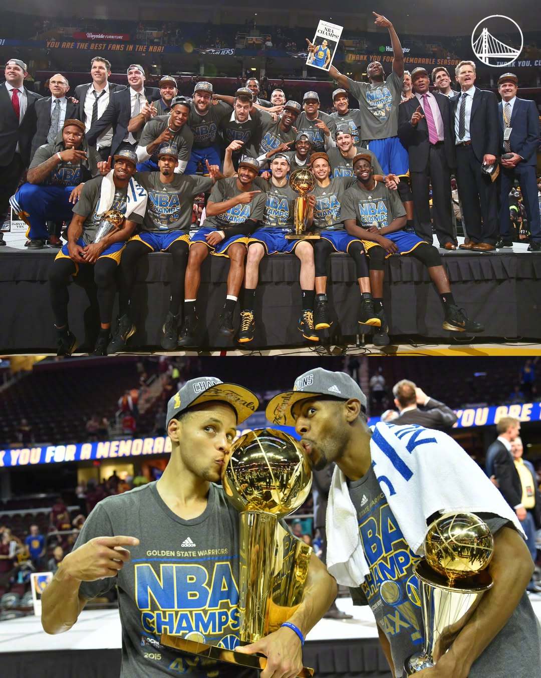 11年前的今天，金州勇士获得2015年NBA总冠军，时隔40年重返巅峰🏆金州勇