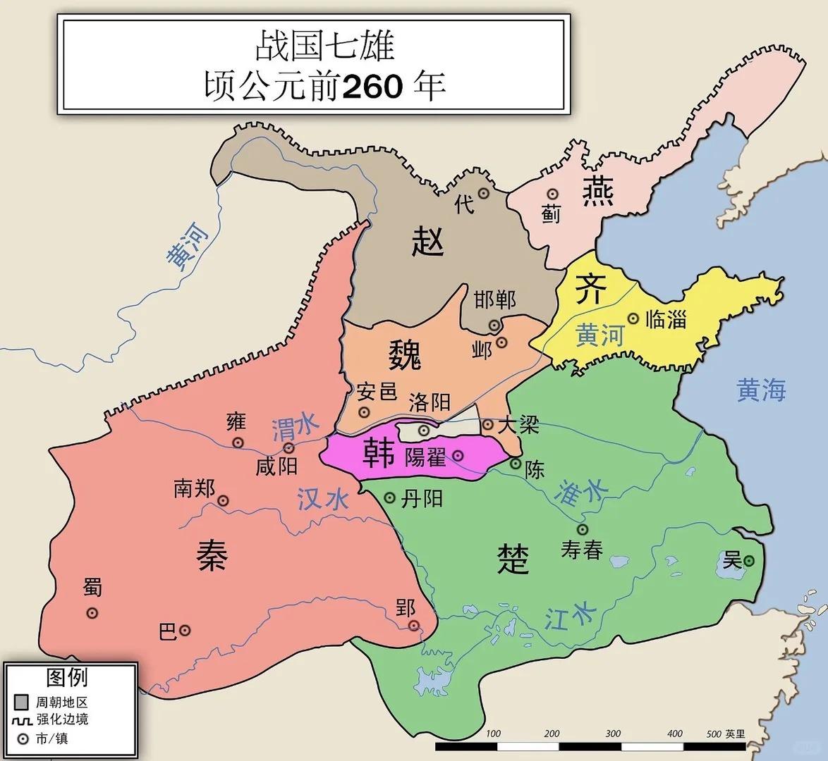 高峰时期的楚国疆域大致包括今天的湖南、湖北、江西、安徽，以及河南、陕西的一部分，