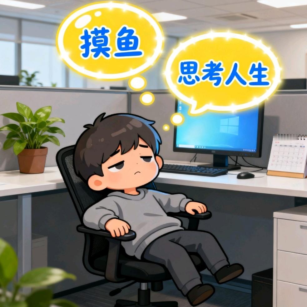 上班摸鱼被领导抓包，他盯着我问：“这半小时你都干啥了？”我：“思考人生。”领导：