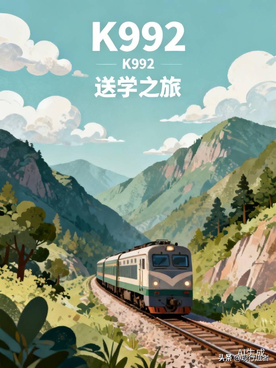 坐这趟k992真有意思，车满人，听别人说大多数都是送孩子上学，很多都是到终点站呼