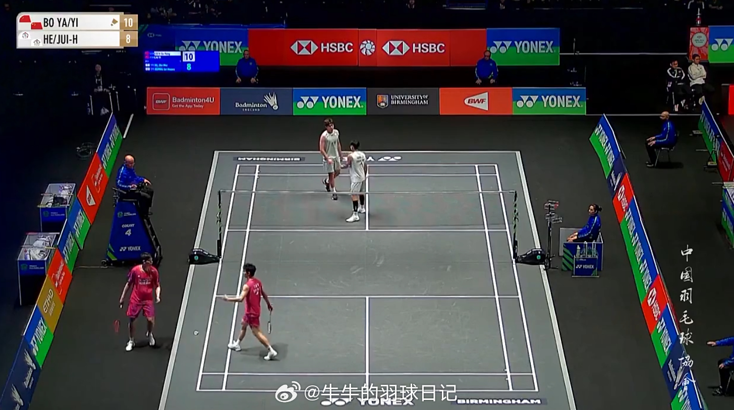 男双 1/16赛 陈柏阳/刘毅 11-8 何志伟/黄睿璿2026全英羽毛球公开赛