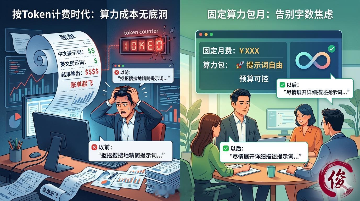 Token计费时代可能会土崩瓦解以前按Token算钱，中文不仅比英文贵两三倍，用