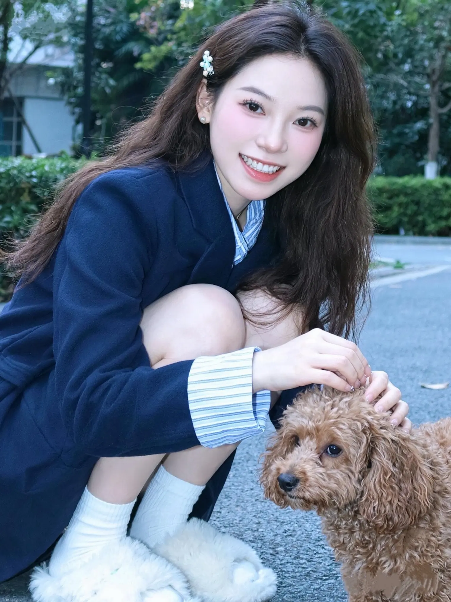 笑起来很甜