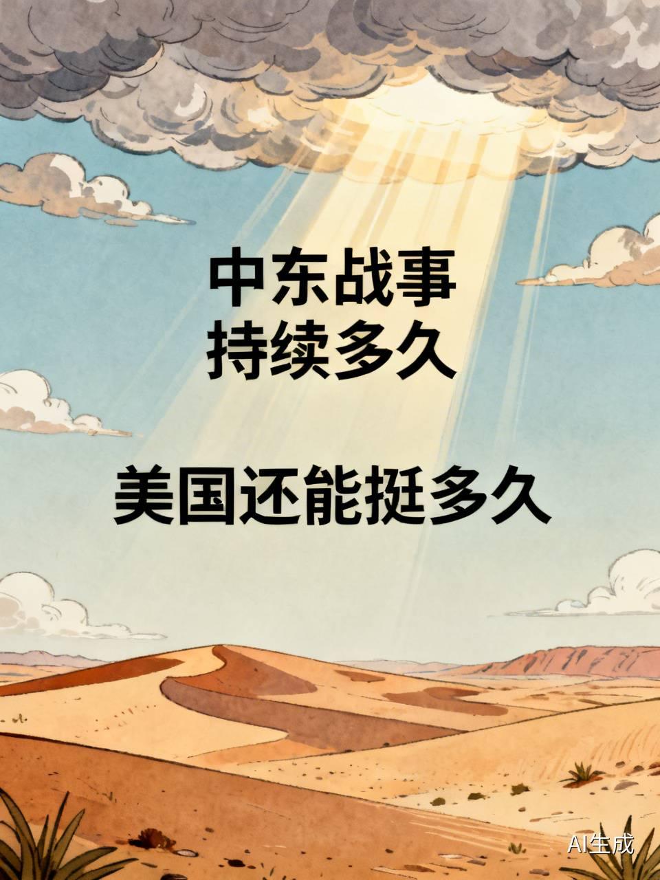 这个观点可以说切中了当前中东战事走向的核心——美国的确正陷入一场消耗战，其承受能