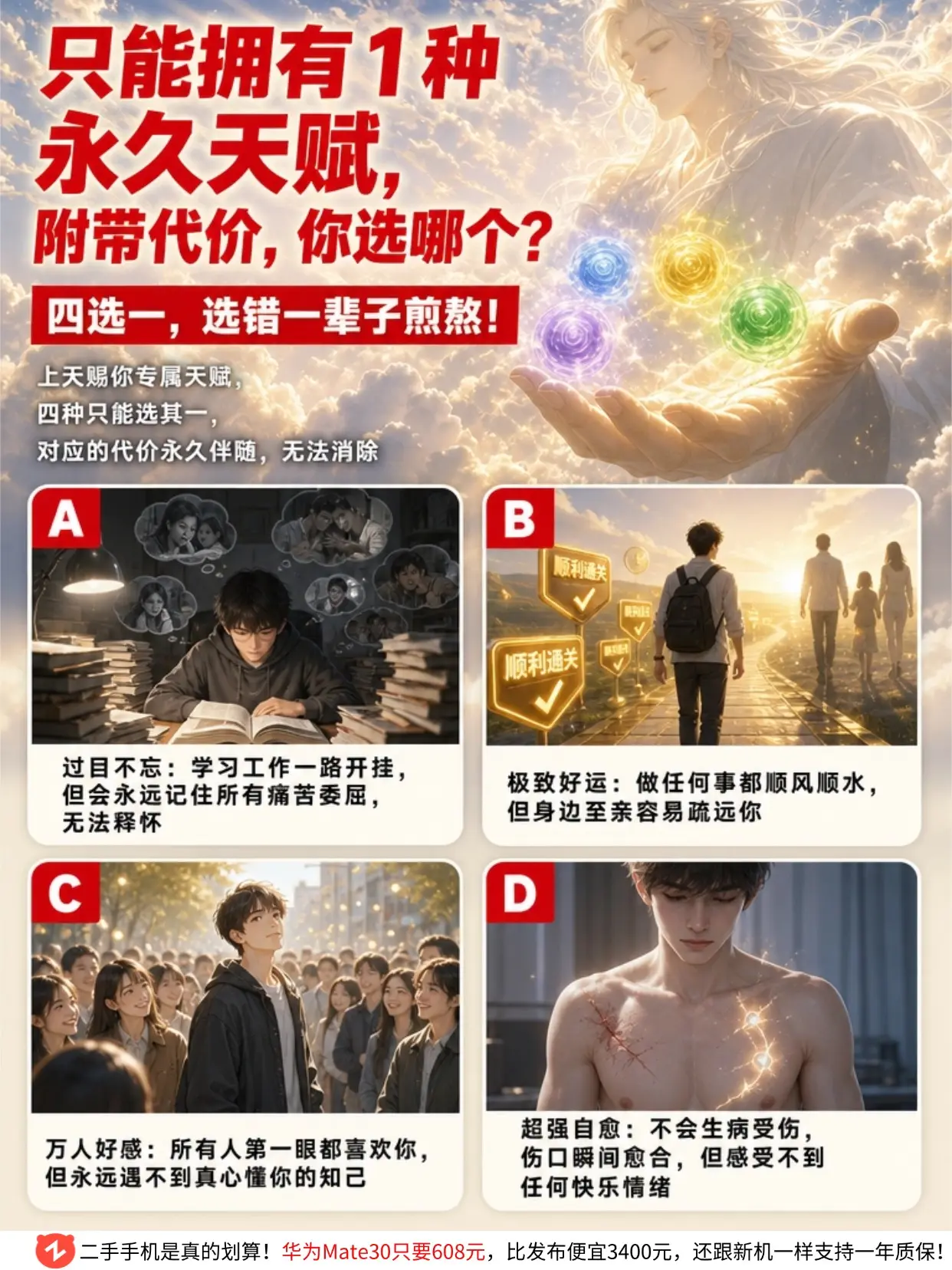 永久天赋四选一，你会如何选择？