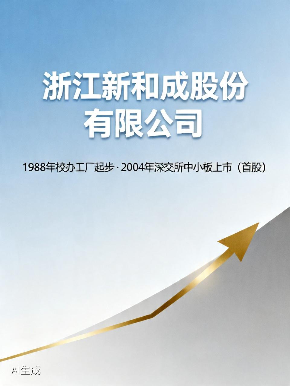 浙江新和成股份有限公司可是个厉害角色。它1988年从校办工厂起步，2004年在深