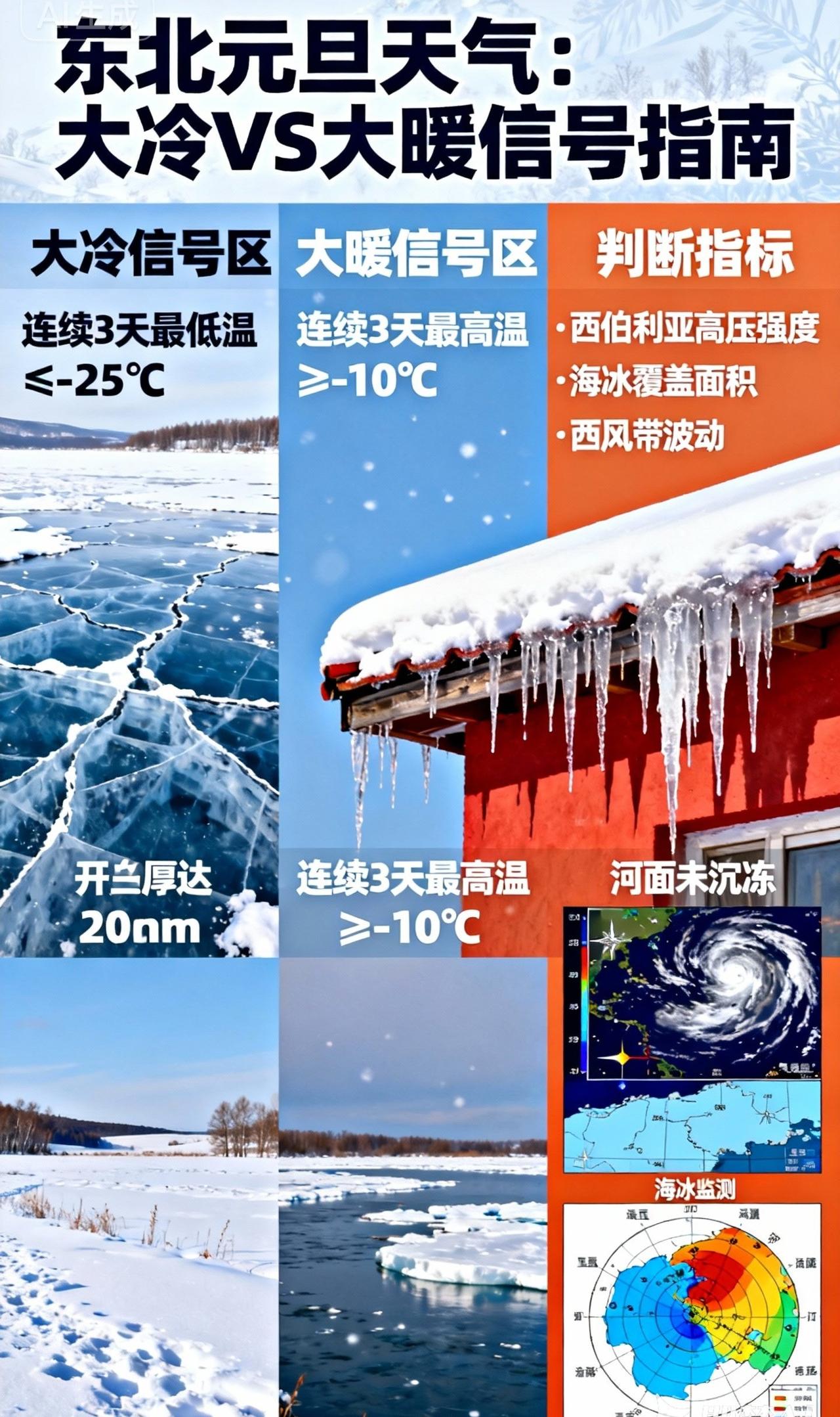东北的元旦天气：今年是“大冷”还是“大暖”？看这些信号就懂了！

随着元旦临近，