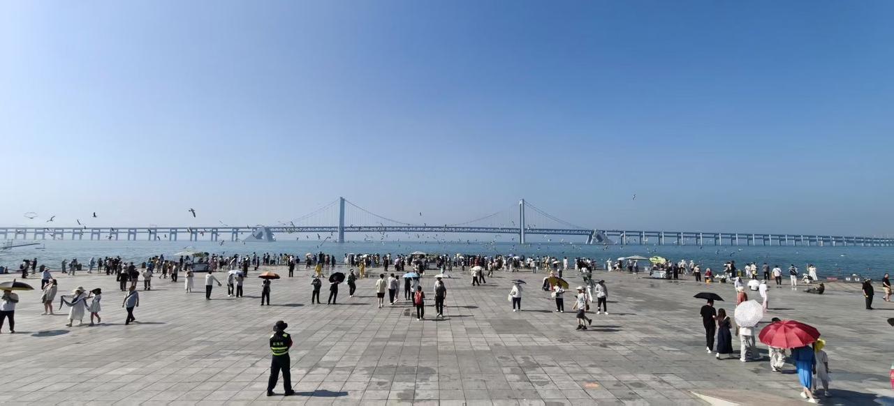 自驾G228沿海线第五天，从大连出发，一路追着海岸线前行。
 
打卡星海广场，远