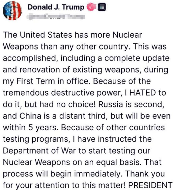 自从疯狂且危险的冷战结束后，联合国安理会五大合法拥核国家便陆续停止了核爆炸试验。