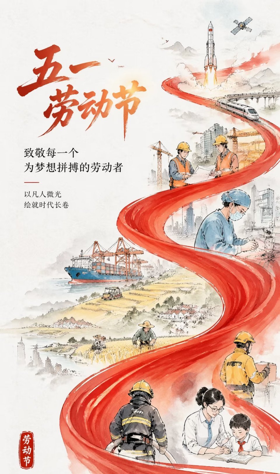 各位股友，五一快乐！愿所有耕耘，皆有回甘：行情顺风顺水，持仓红盘不断，本金稳稳增