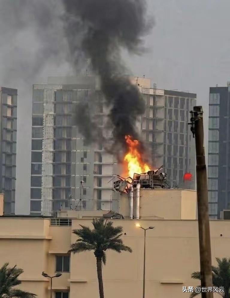 帝国之如此之拉胯！太丢人了，伊拉克什叶派民兵袭击了巴格达美国大使馆，摧毁了美军C