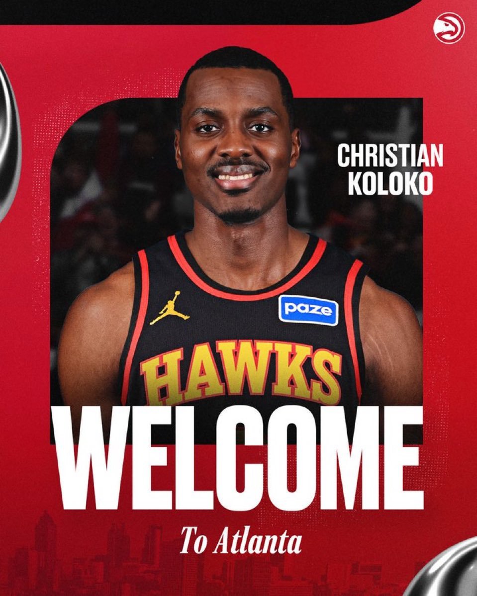 老鹰队官宣与中锋科洛科签下一份双向合同。本赛季初，科洛科在湖人打球，被裁之后与灰