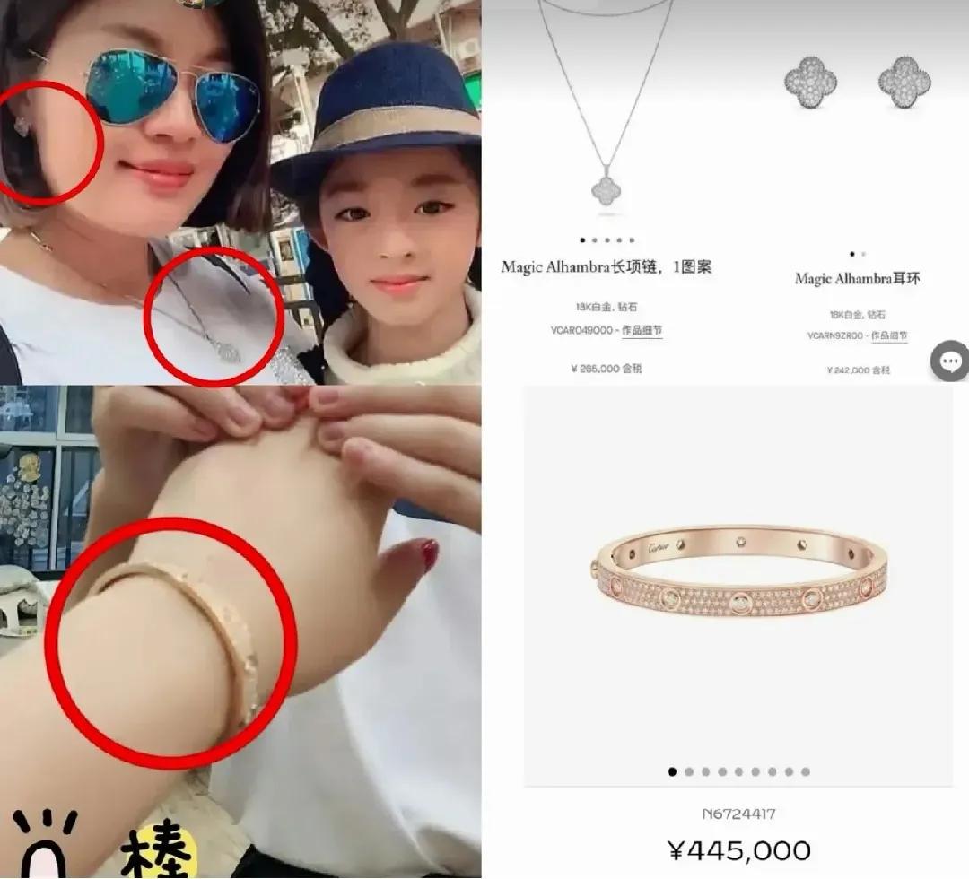 有没有一种可能，是大家都冤枉了她们一家人呢？

女儿佩戴价值200多万的耳环可能