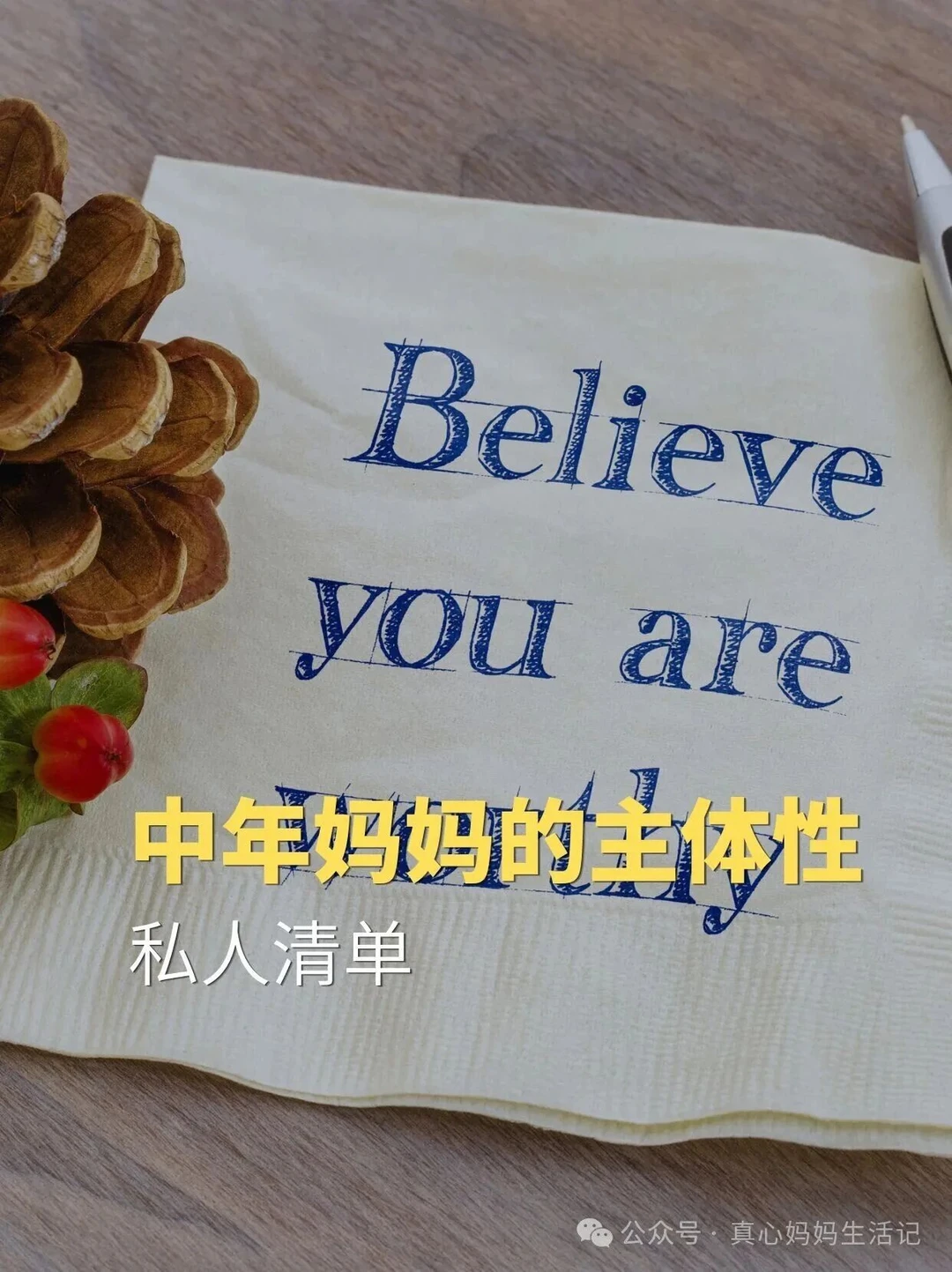 我，一个中年妈妈的主体性私人清单