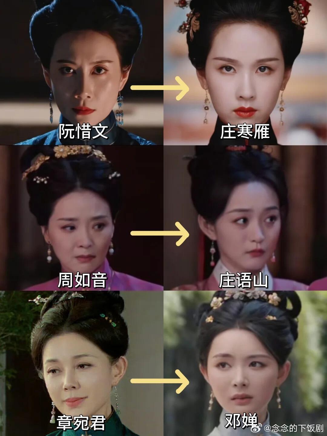 电视剧雁回时[超话]三对母女选角都好像，就这个母女局爽！《雁回时》真的被这三对母