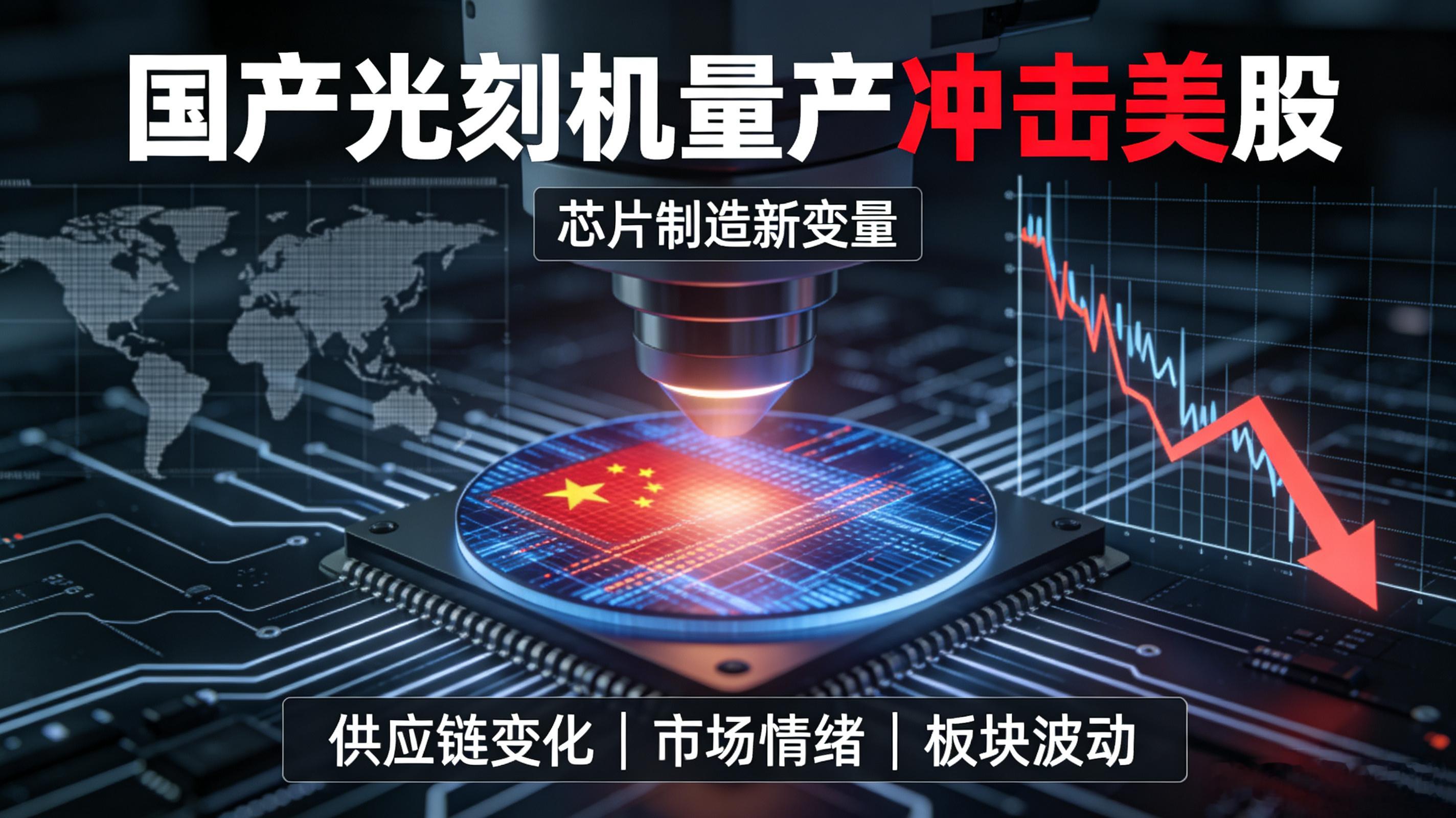 国产光刻机量产冲击美股国产光刻机量产消息一出，美股半导体板块直接跳水——这不是简