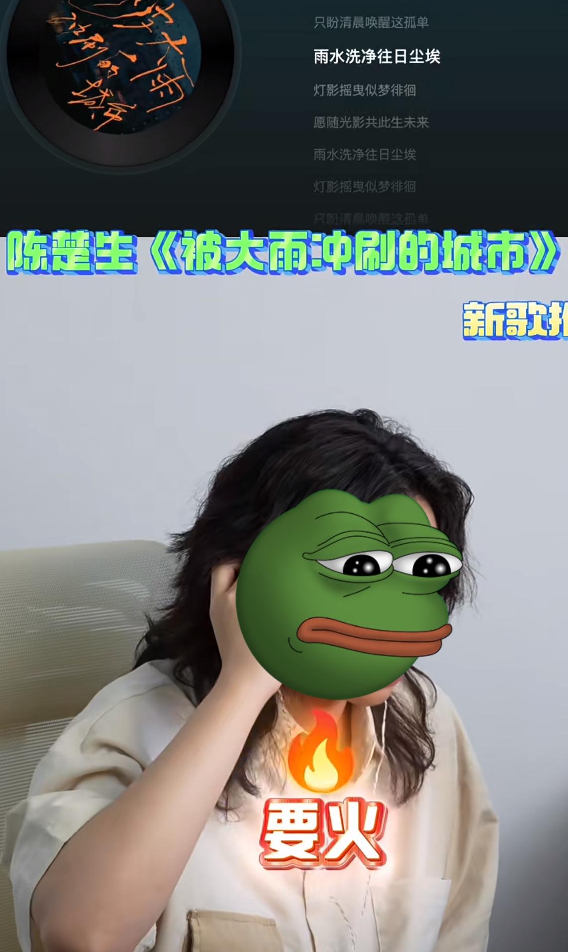 陈楚生的《被大雨冲刷的城市》既有网感又不失高级和独特。
果然陈楚生可以称之为唱作