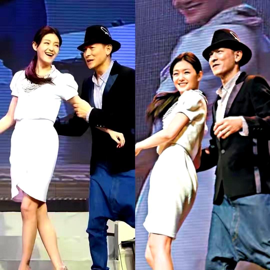 只有大S敢一把拽过刘德华的胳膊死死搂住，笑得像个疯丫头。
 
你去看天王平时的演