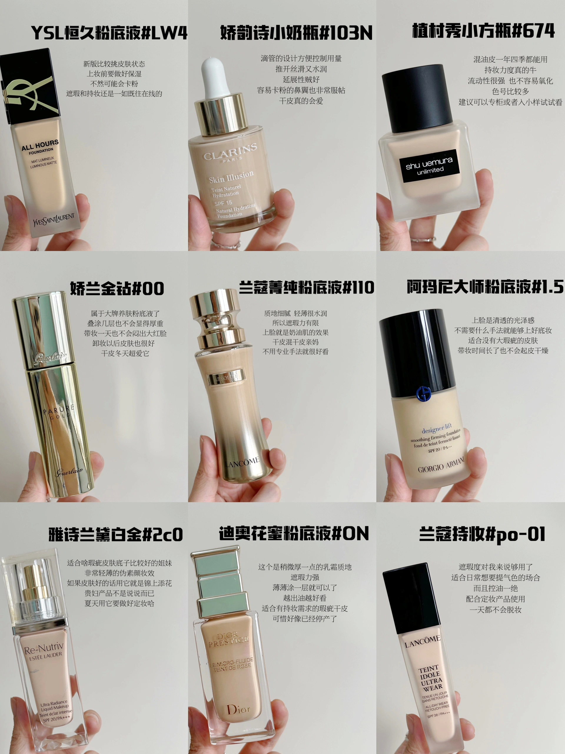 掏心窝子的粉底液分享！好用不踩雷！ ​​​