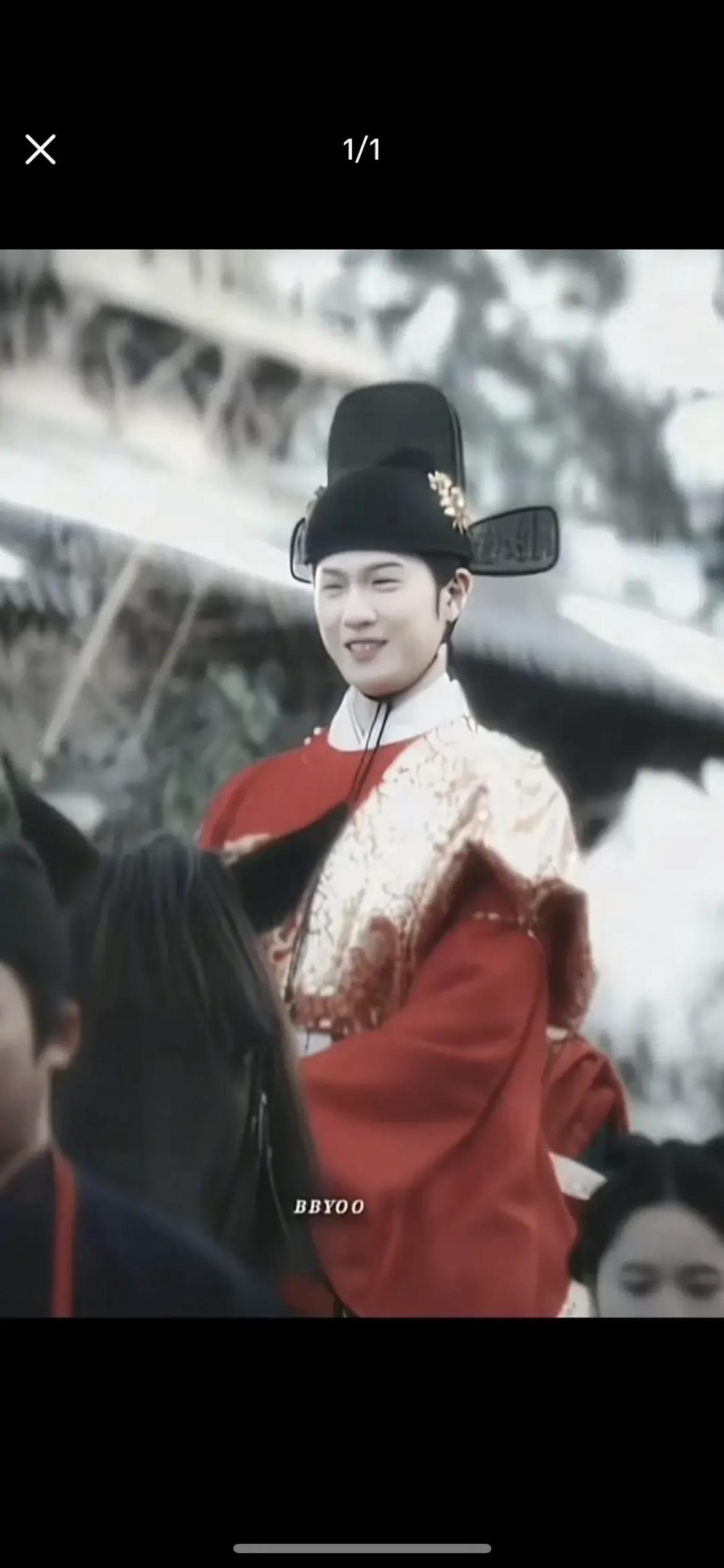 李昀锐新剧大婚造型路透，看起来有点吓人 