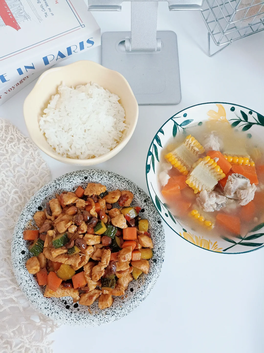 一人食｜宫保鸡丁＆排骨玉米汤