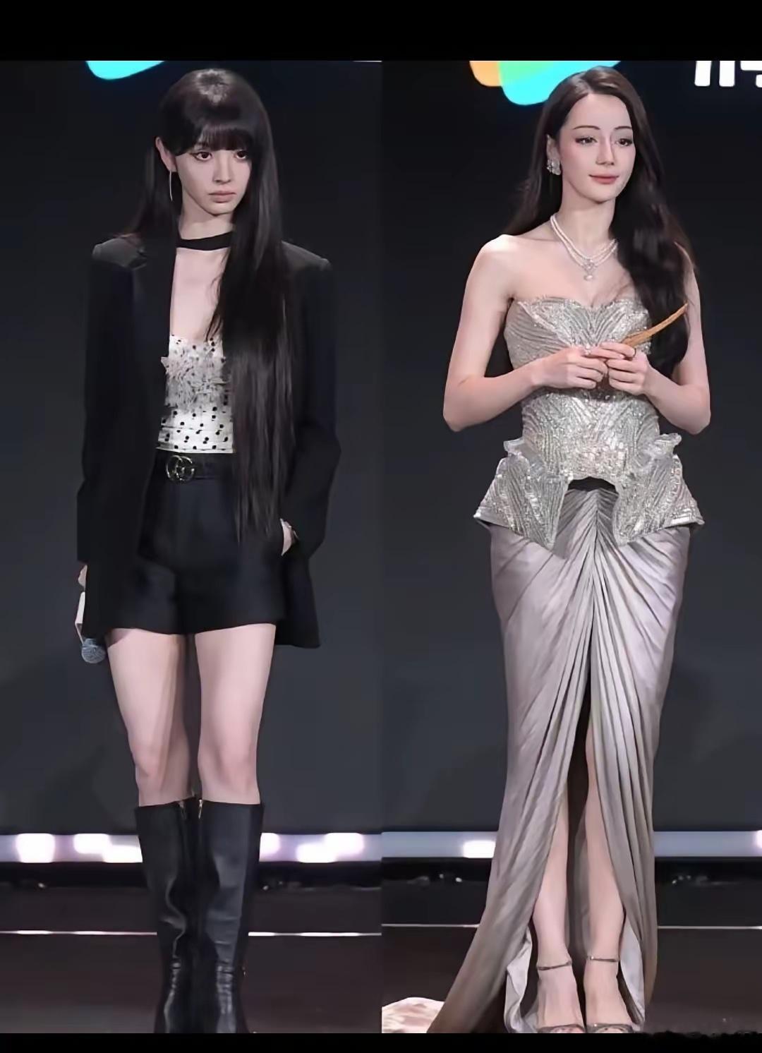 俩人相比较不分上下，只能说谁年轻谁有优势！毕竟田曦薇年龄小点更有朝气！ 