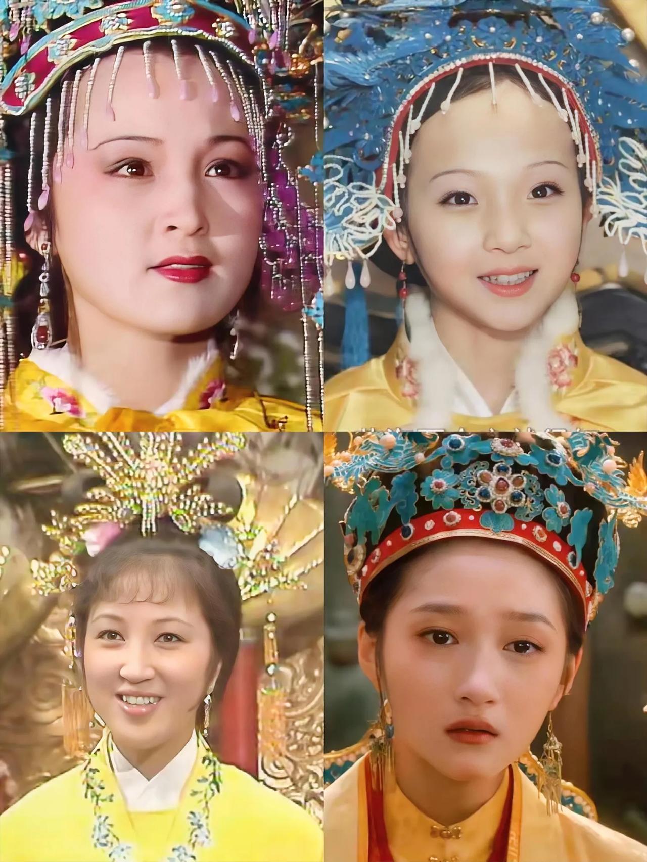四位演员扮演贾元春，谁最合适？
第二个小的太小，第三个老的太老，其实关晓彤的年纪