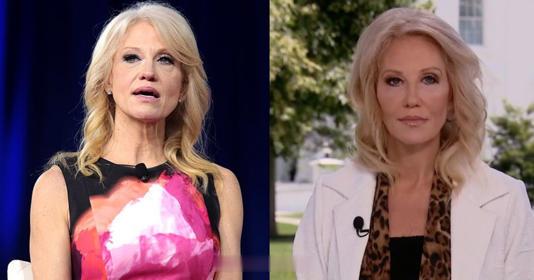 川普1.0时活跃非凡的Kellyanne如今已经退居二线，连容貌都改变了。网图 