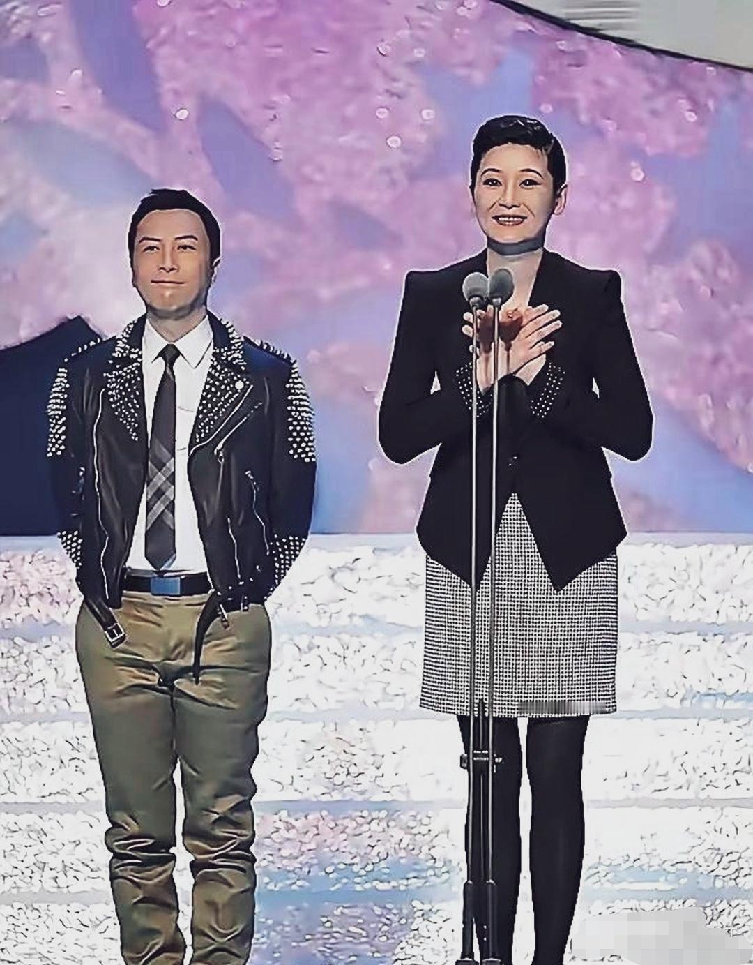 甄子丹徐帆同台，甄子丹个子不高，但气场不低。
