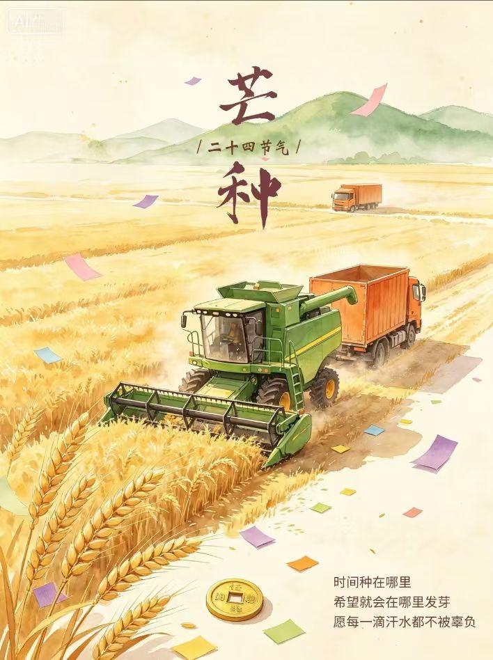 湖北地处荆楚，芒种正值"双抢"，抢收油菜小麦、抢插早稻中稻最忙时。今天芒种有这些