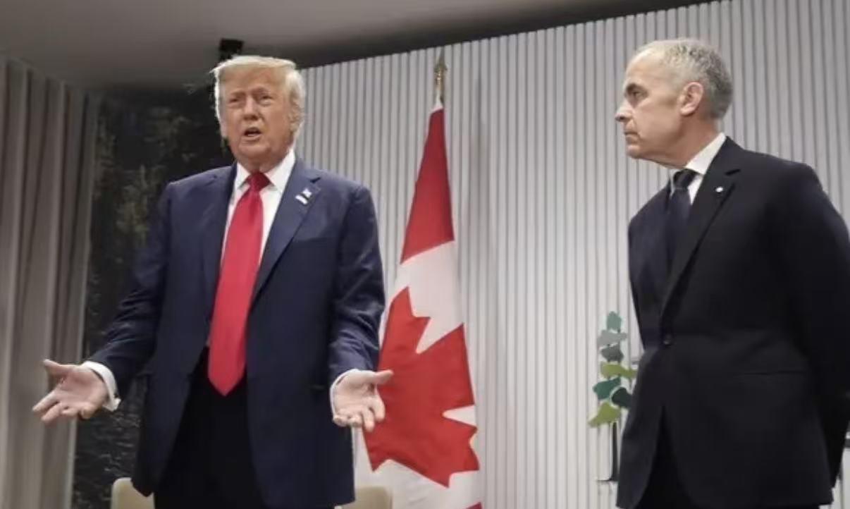 特朗普威胁加拿大
今天凌晨，美国总统特朗普在个人社交媒体再度发文威胁加拿大，并且