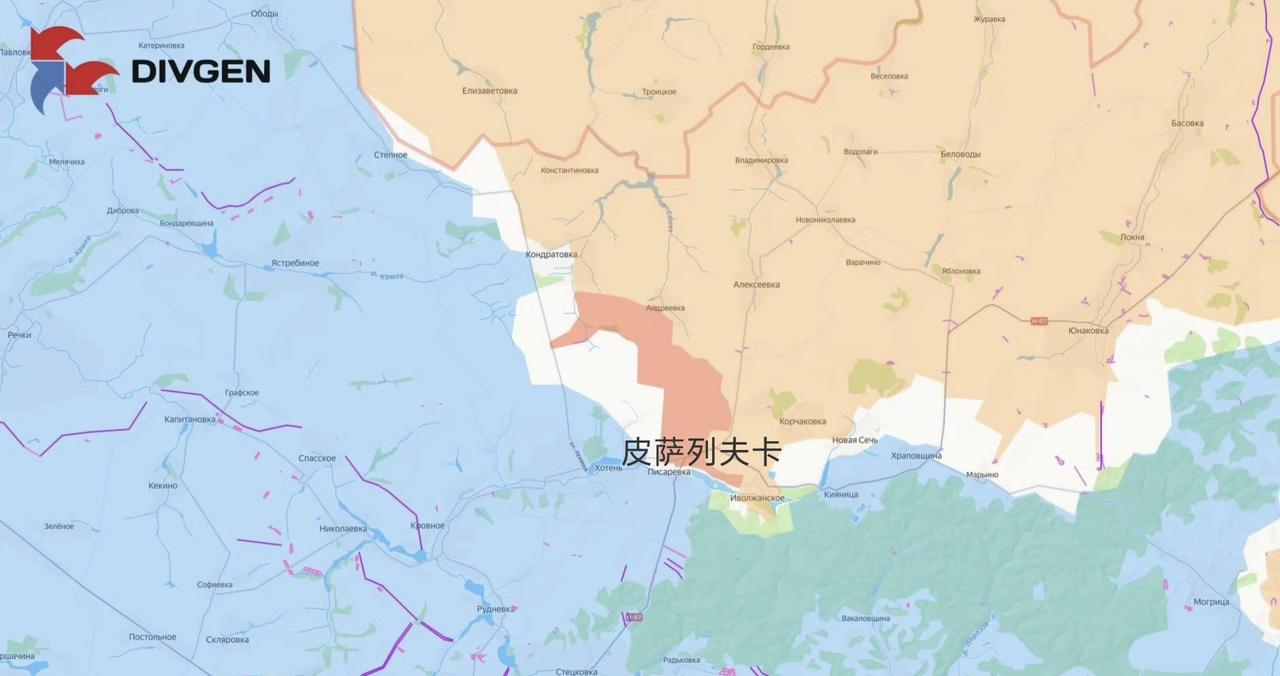 俄军北部集群在乌克兰苏梅州占领了从孔德拉托夫卡到皮萨列夫卡之间的大片地盘，并且占