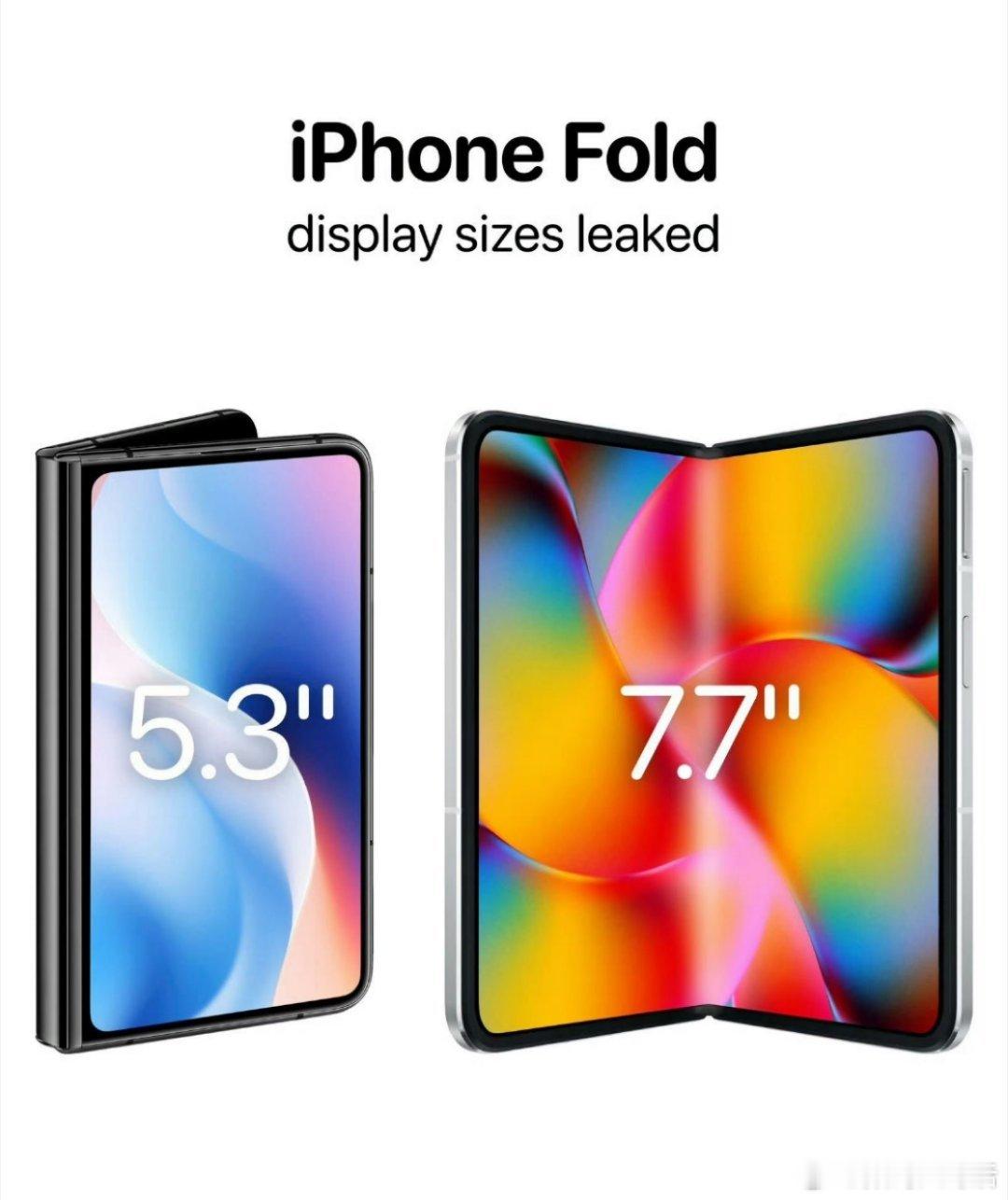 iPhoneFold尺寸信息曝光 苹果的折叠屏比别人小折叠的大，比大折叠小，有点