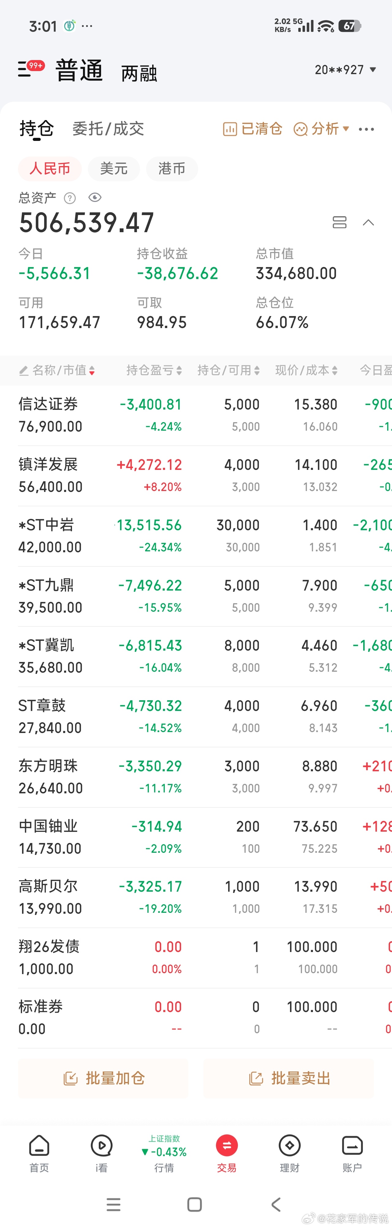 做最真实的自己 （20260618）继续大科技的极端行情，如果不站在大科技里，操