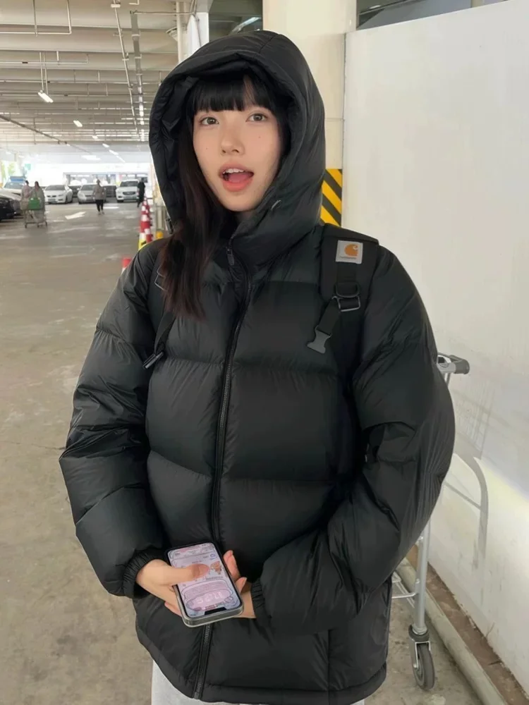 粉色面包服也太显瘦了吧！冬日氛围感拉满💖