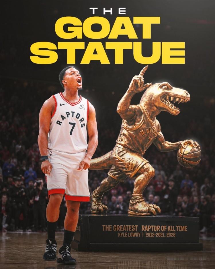 洛瑞的雕像！ v观体坛 nba休赛期 ​​​