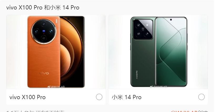 话说现在买手机，vivo X100 Pro 和小米 14 Pro 你会怎么选？
