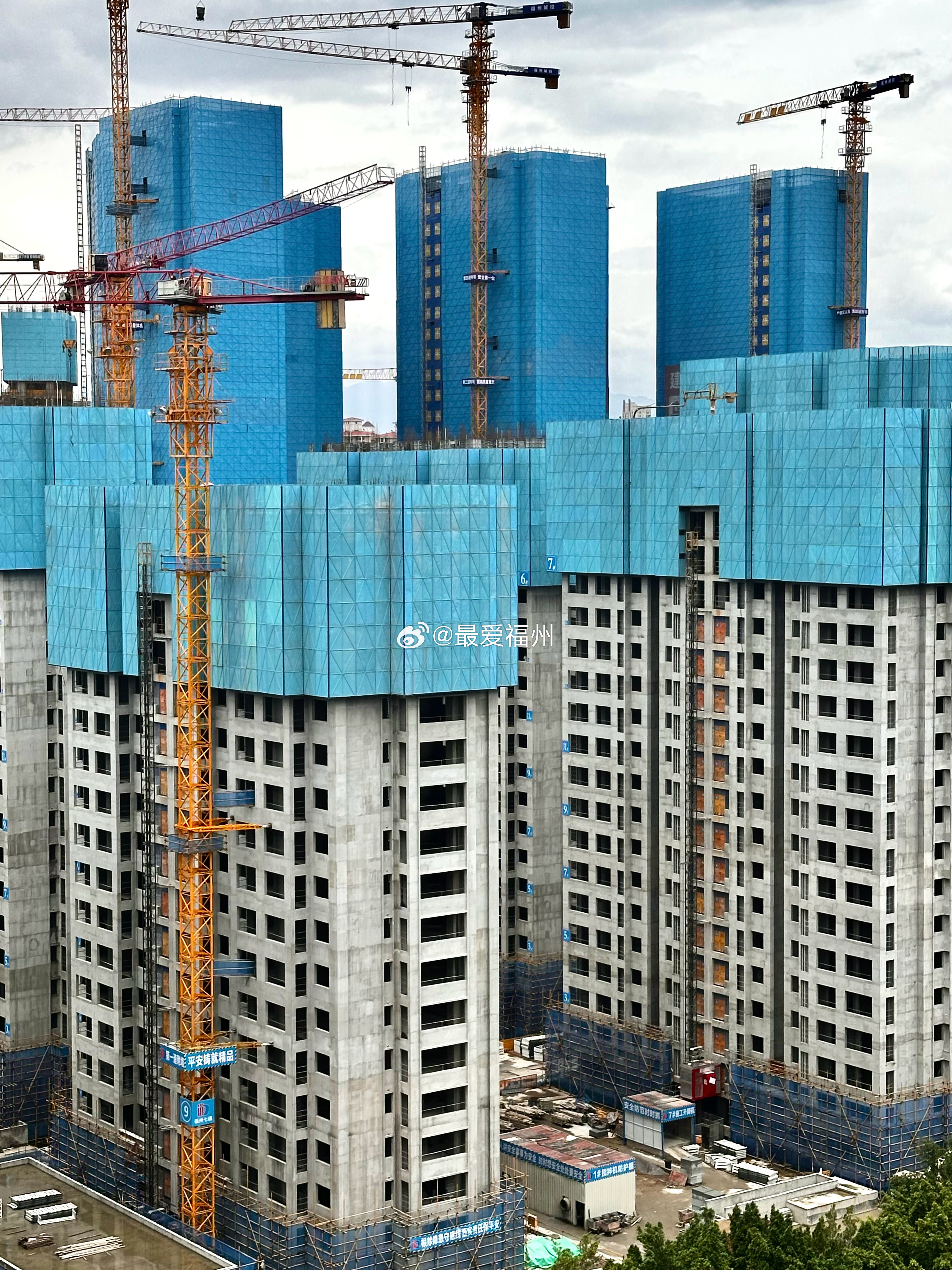福州西二环沿线城市界面提升之 凤凰新村旧改、黎明地块形象进度实拍 