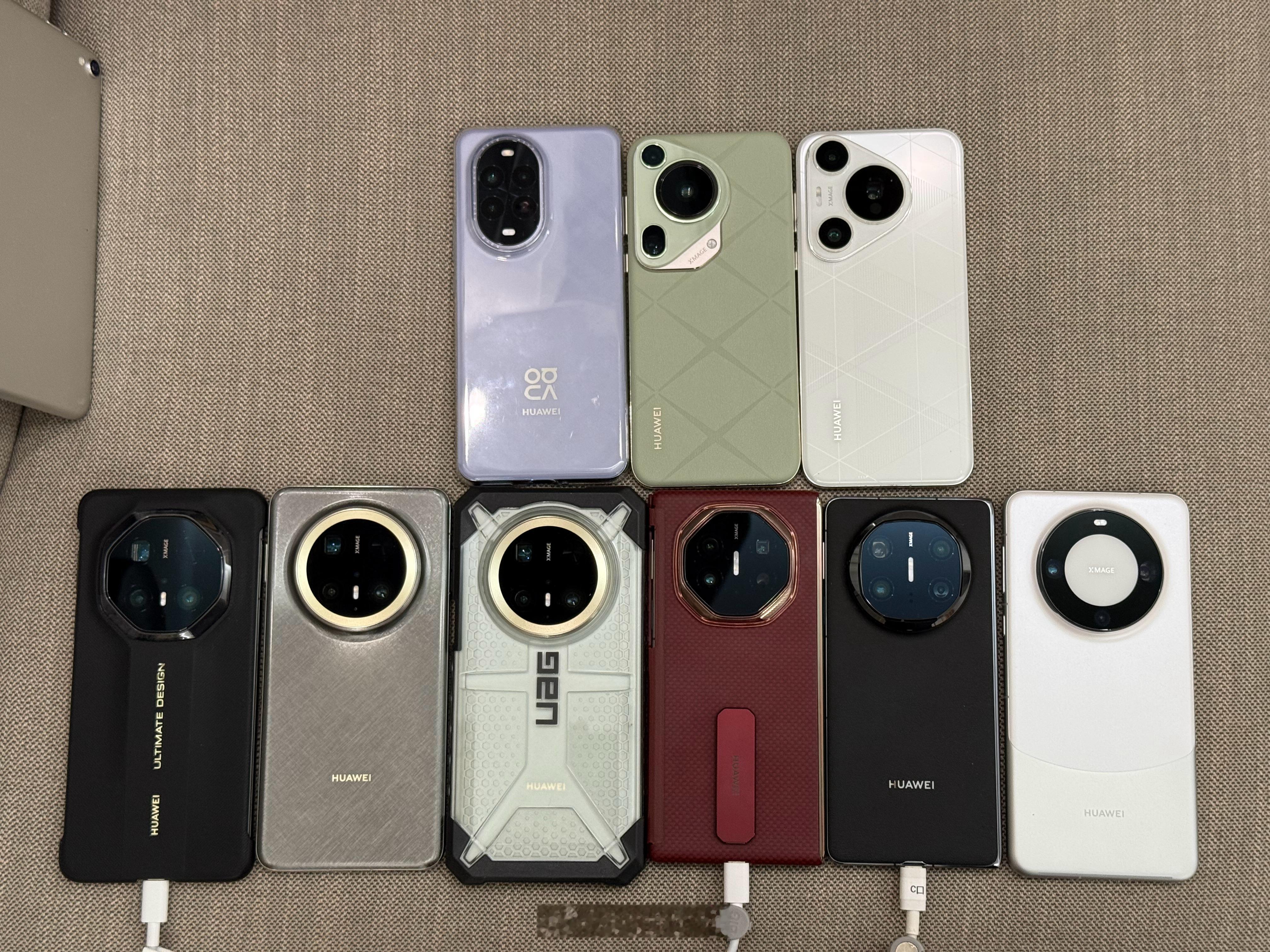 收藏华为手机是会上瘾的，你能分辨出每台手机的型号吗？ 