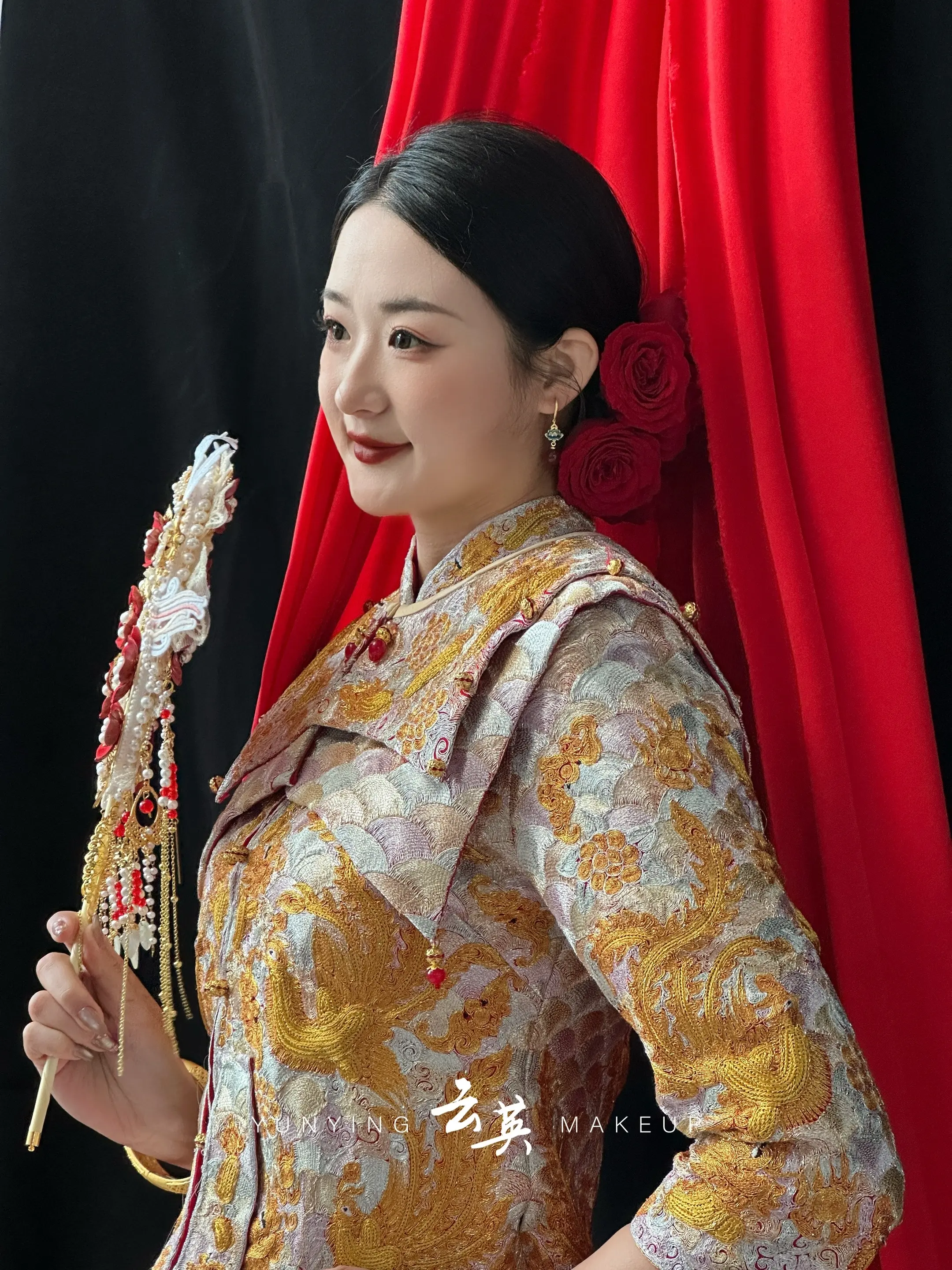 化妆师推荐 新娘跟妆 庆云化妆师 庆云化妆师云英 中式新娘造型