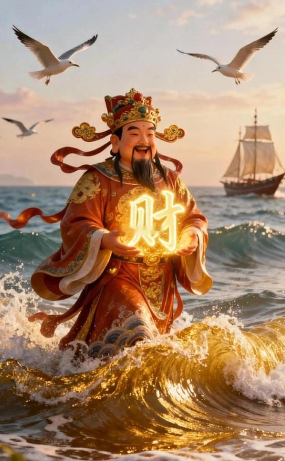 今朝种善财，明朝发大财 
