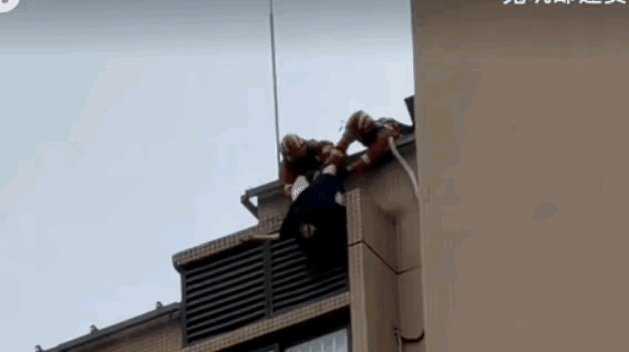 消防员全力救援，小仙女拼命挣扎。
抓挠走光浑不怕，要留你命在人间！
林中白狼[超